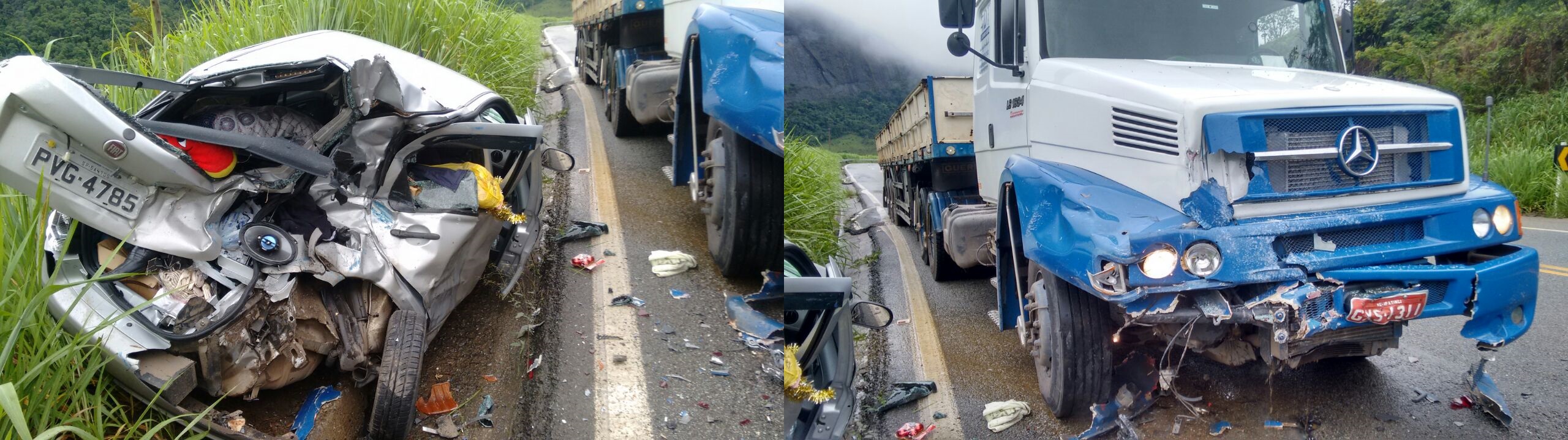 Acidente grave neste momento na 381 