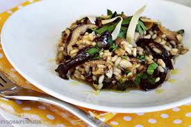 Risoto de Cogumelos com Leite de Coco