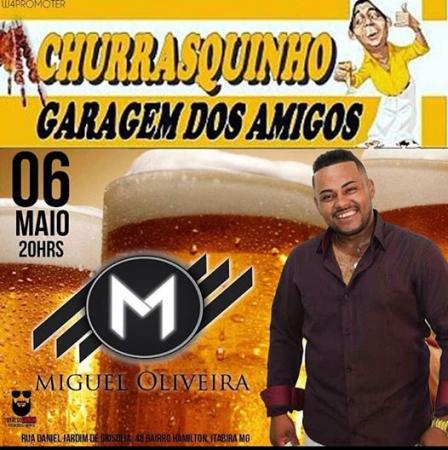 Show de Miguel Oliveira no Churrasquinho Garagem dos Amigos