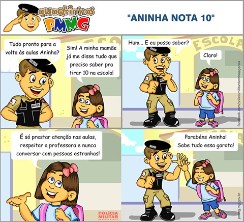 Dica da Polícia Militar para voltas as aulas