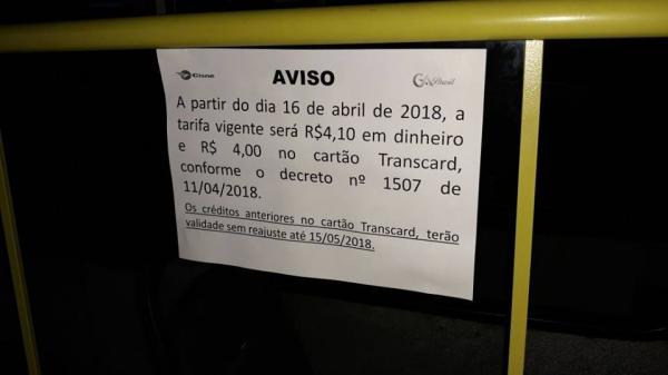Prefeito decreta aumento da passagem do transporte público