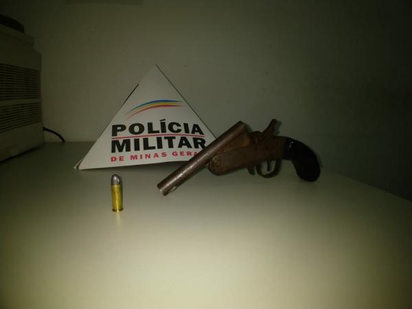 Indivíduo preso pela segunda vez por porte ilegal de arma de fogo em Itabira