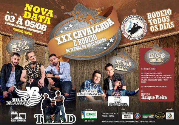 Marcada a nova data da Cavalgada de Itambé do Mato Dentro