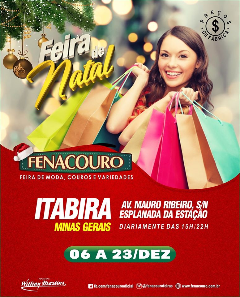A Fenacouro Feira de Natal chega em Itabira; Com muitas novidades