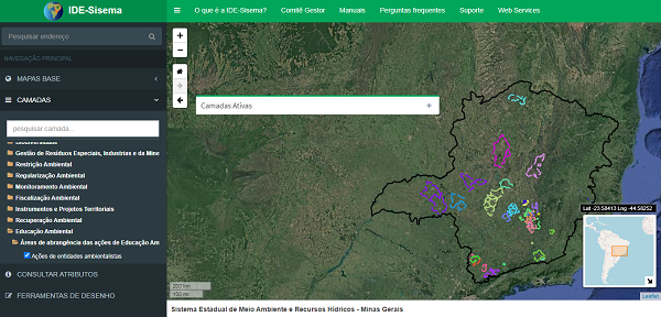 Plataforma de planejamento ambiental alcança 1 milhão de acessos