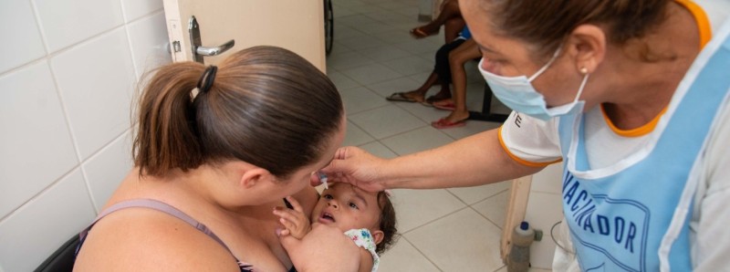 Minas fica abaixo da meta em campanha contra a poliomielite