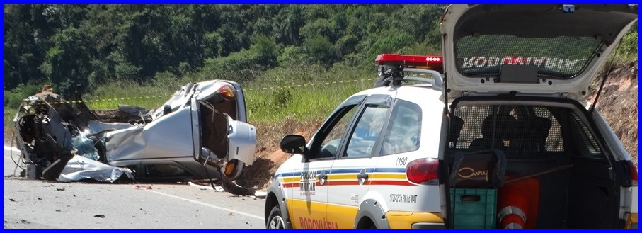 JOVEM MORRE EM GRAVE ACIDENTE NA MG-129