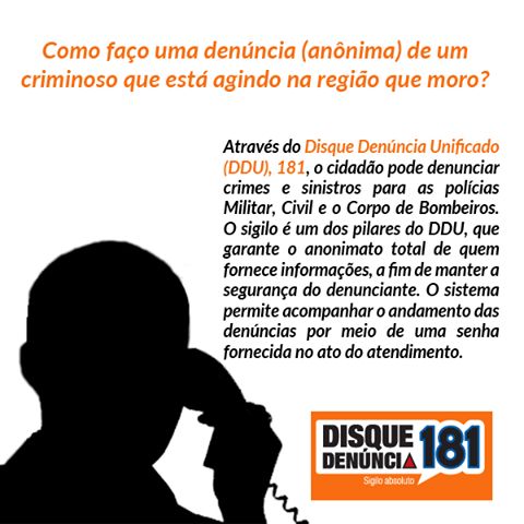 Confira uma dica da Polícia Militar e Polícia Cívil