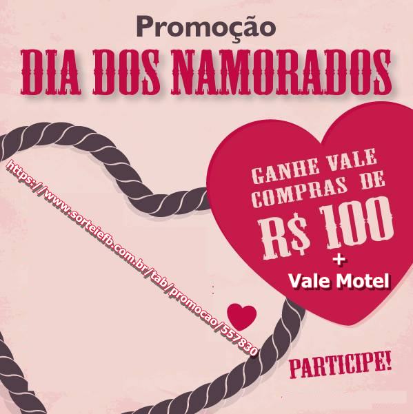 Sorteio de prêmios no dia dos namorados