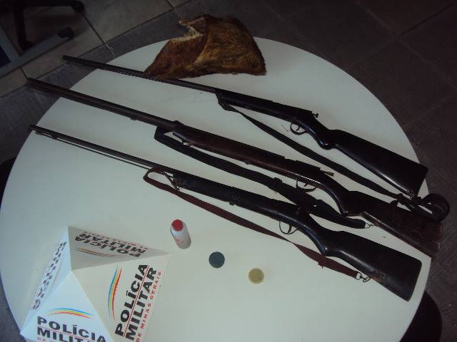 PM apreende 17 armas de fogo durante Operação Alferes Tiradentes