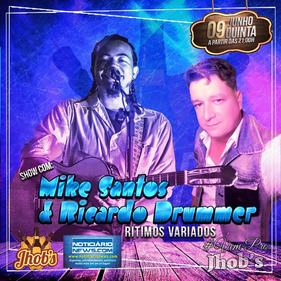 Show no Jhob´s com Mike Santos & Ricardo Drummer