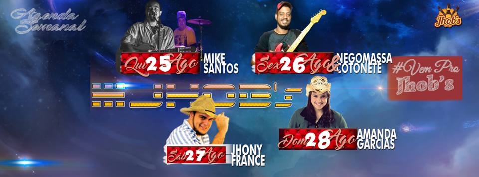 Conheça agenda semanal do Bar Jhob´s