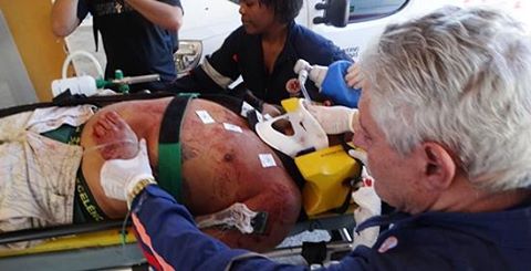 Homem acaba de ser baleado com dois tiro no bairro Eldorado