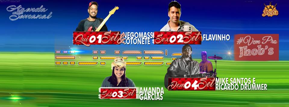 Confira agenda do Bar Jhob´s para esta semana