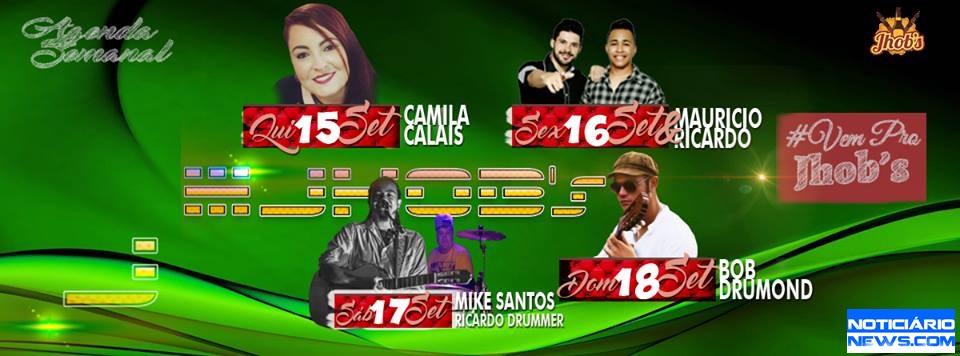 Confira a programa semanal do Bar Jhob´s