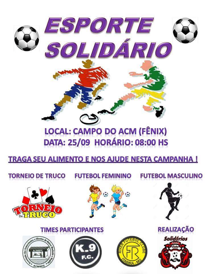 Esporte Solidário dia 25/09