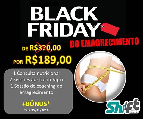 Black Fridy do Emagrecimento