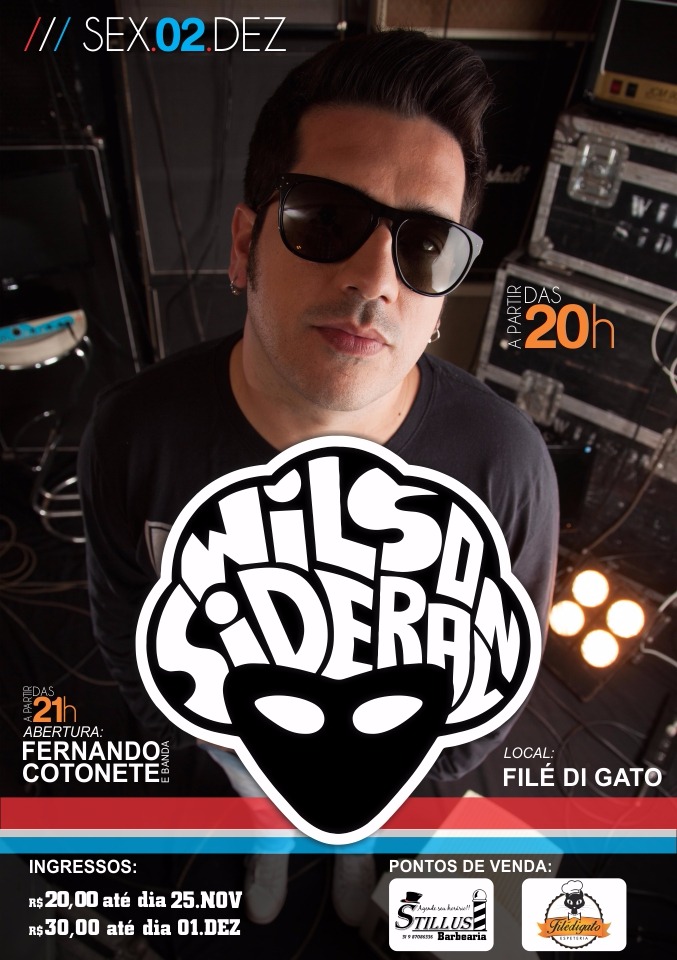 02 de Dezembro tem Wilson Sideral